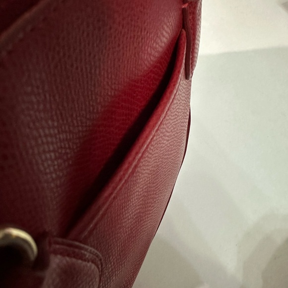 ❤️NWOT Coach Domed Cora Satchel with Crossbody Strap - Red with Brass Hardware - Picture 8 of 16